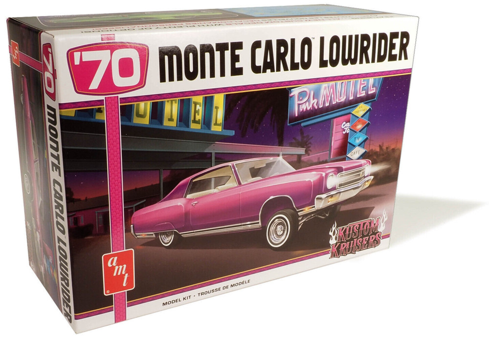 AMT 1970 Chevy Chevrolet Monte Carlo Lowrider 1:25 Scale Model Car Kit 1458