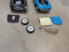 AMT 1957 Corvette 1/25 Scale Fuelie HOT ROD & Stock LOOK Vintage BUILT UPS LOT