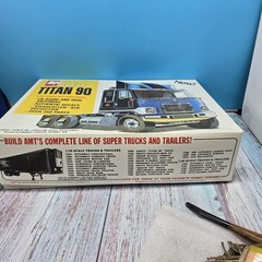 Vintage AMT Chevy Titan 90 1/25 Scale Model Kit CB Radio Truck Hobby Kit Garage