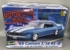 Revell Motor City Muscle 69 Camaro Z/28 RS Model Kit 1/25 Scale Open Box