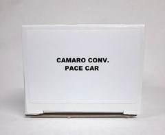 Pace Car 1969 Chevrolet Camaro Convertible Promo Model REPLICA BOX ONLY..NO CAR
