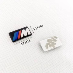 10PCS For M WHEEL STICKER 19x11mm 3D Sticker Set