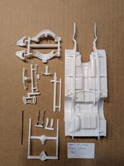 AMT 55 CHEVY BELAIR CHASSIS IS UNBUILT WITHOUT INSTRUCTIONS!! 1/25