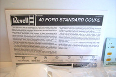 Vintage Revell ’40 Ford Standard Coupe, Sealed Inside, 1/25 Scale, 2003!