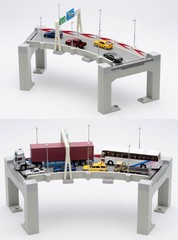 Tomicarama Vintage 1/64 11a Highway Curve A ABS resin accessories