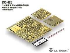 ET Model E35126 1/35 WWII US Willys MB Jeep Detail Up Set for Tamiya 35219
