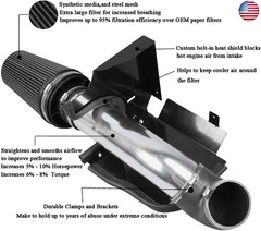 MooSun 4″ Cold Air Intake System + Heat Shield For 99-06 GMC/Chevy V8