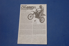 Tamiya Honda CR450R Motocrosser Dirt Bike With Rider Model Kit 14018 #18