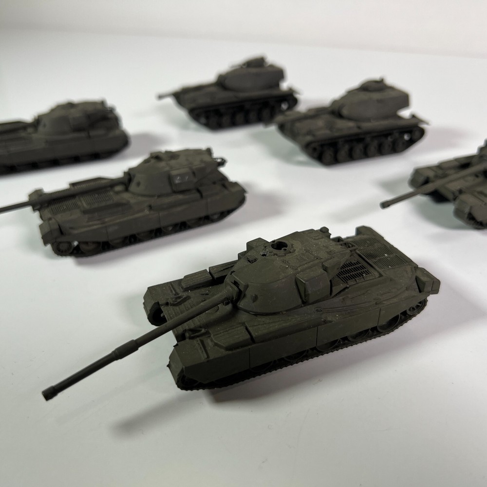 Vintage Roco Mini Chieftain & M60 DBGM Made In Austria Toy Mini Tank Lot of (6x)