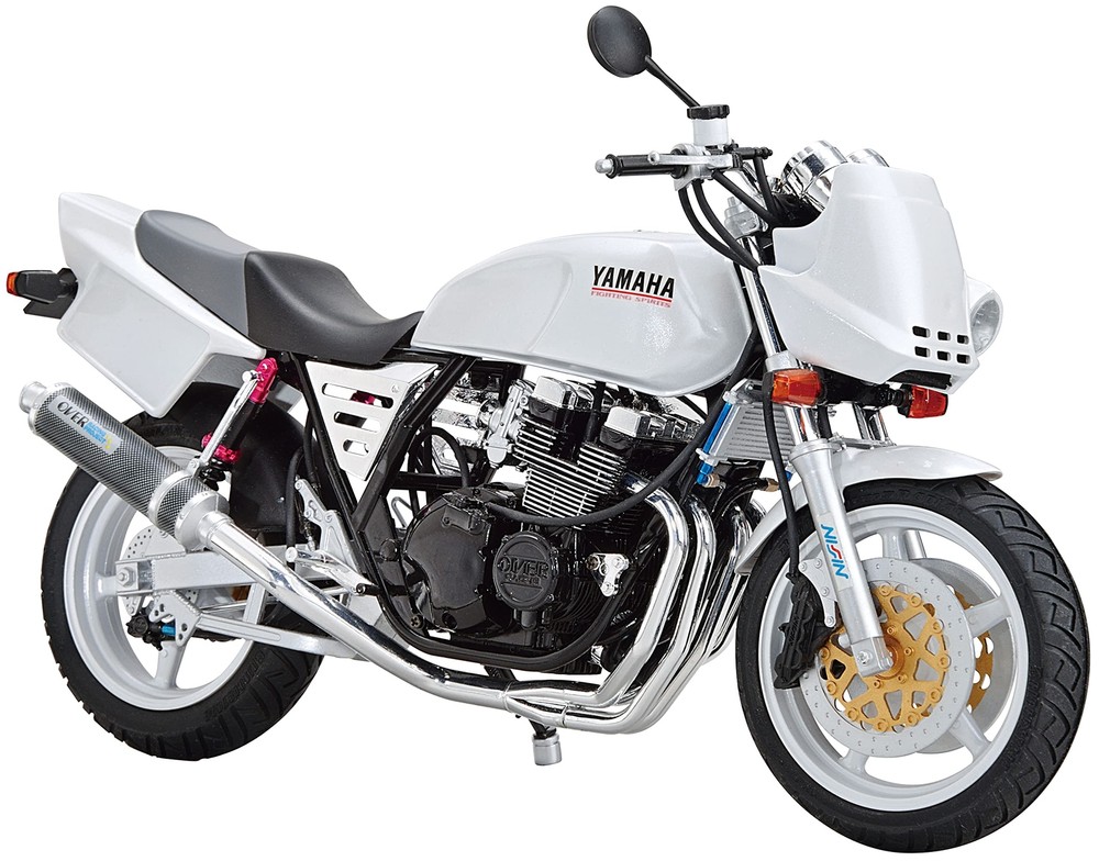 Aoshima 1/12 Scale Model Bike Kit Yamaha 4HM XJR400S 1994 Custom Parts New JP