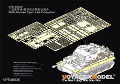 Voyager 1/48 WWII German Tiger I Late Production Detail set for Tamiya #32575