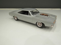 1969 Mopar Dodge Charger Car model Kit 1/25 Built vintage
