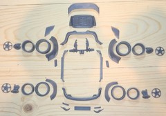 3D Printed RWB BODY KIT for Porsche 1988 TAMIYA 1-24th