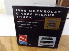 Promo Car 1995 Chevrolet C-1500 Brickyard 400, White 1/25 AMT-ERTL #6974