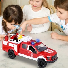 Big Fire Truck Toy for Boys Ages 4-7, F150 Raptor Pickup