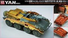 1/35 German Sd.Kfz.234/3 Armored Vehicle PE Upgrade Set for Dragon 6964/RFM 5134