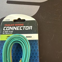 60 In., 4-Way Flat Trailer Light Wiring Connector