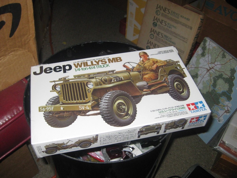 Sealed US Army Jeep Willys MB 1/4 Ton 4X4 Truck by Tamiya in 1/35 scale – 1997