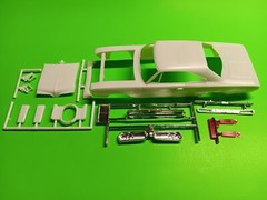 1970 Dodge Coronet Super Bee 1/25 MPC Body Hood Chrome Bumper Taillights