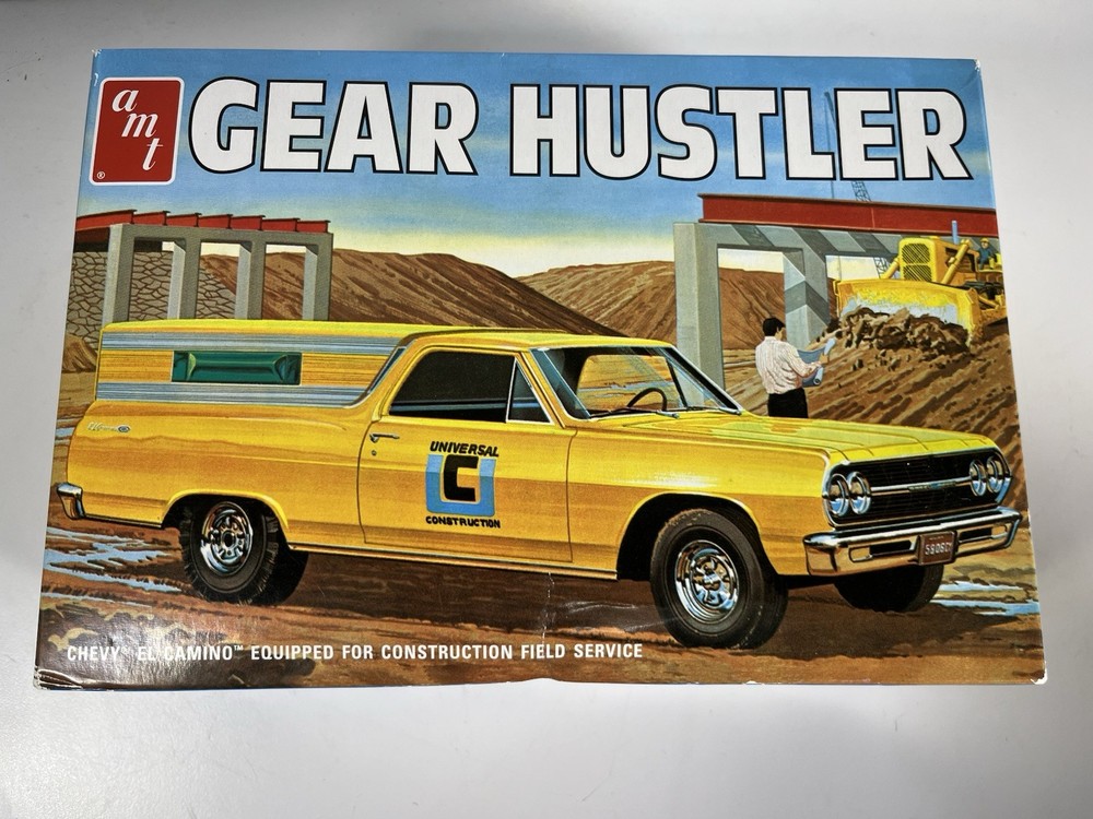 AMT Gear Hustler Chevy El Camino Car Model Kit 1:25 Scale New Open Box