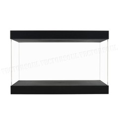 US Big Acrylic Display Box Perspex Case 14.7″ L Plastic Dustproof Self-Install