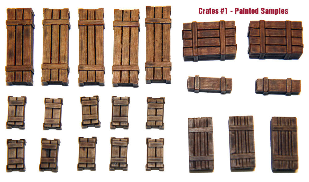 1/35 Universal Wooden Crates #1 – Value Gear Details – 22pcs Resin Stowage