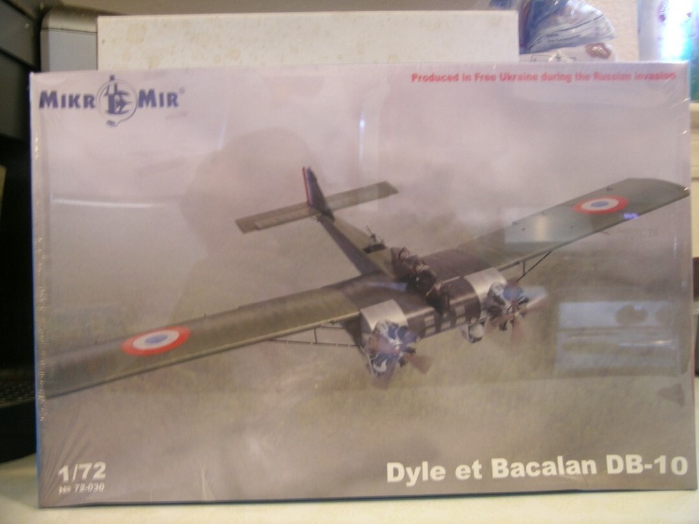 Mikr Mir Models 1/72 Scale Dyle et Bacalan DB-10—Plastic Model Kit