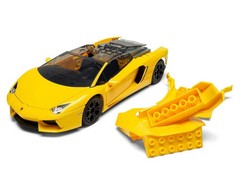 Airfix QUICK BUILD Yellow Lamborghini Aventador LP 700-4 Plastic Model Kit J6026