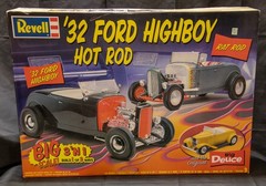 Vintage Revell Big Deuce ’32 Ford Highboy Hot Rod 1:8 3’n1 Model Kit – Sealed
