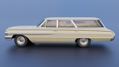 3d Printed 1/25 Country Sedan Station Wagon Model Kit