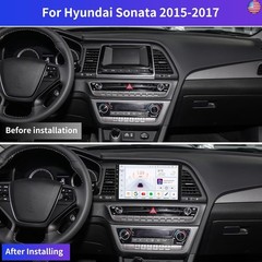 Car Stereo Radio for Hyundai Sonata 2015 2016 2017, 9″ Touchscreen Android 13