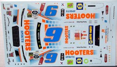POWERSLIDE # 9 HOOTERS SPIRITS 2019 CAMARO C. ELLIOTT BRISTOL DECAL 1/24