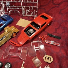 Vintage Group LOT of Plastic Model Kit Cars Junkyard Parts — 9358