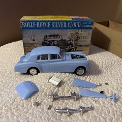 Hubley 1/24 Scale Original Issue Rolls Royce Built Kit Needs Work