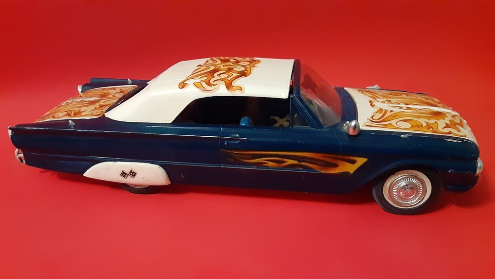 Model Car, 1961 Ford Galaxy, AMT Model, Original 60’s Model, Some Custom Pieces
