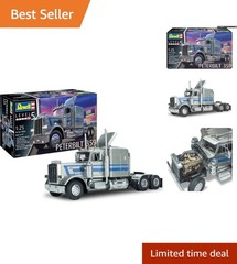 Peterbilt 359 Model Car Building Kit – 1:25 Scale with Twin Turbo Engine Detail