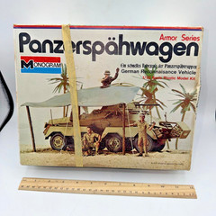 Monogram Panzerspahwagen Sd.Kfz 232 1/32 Model 7581 Armor Series Vintage 1974