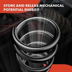 A-Premium 2Pcs Rear Suspension Coil Spring Set Compatible with Honda Civic