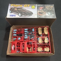 1986 MPC/Ertl 6401 Pontiac Fiero GT Full Set In Box Open Uncounted Unbuilt VTG