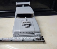 1/24 scale resin 3d printed 1959 Ford F25 Blown Pro Mod drag body model slot car