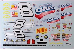 NASCAR DECAL # 8 OREO DOUBLE STUF 2006 BGN MONTE CARLO MARTIN TRUEX JR 1/24