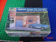 VINTAGE 1957 1960 CORVETTE MODEL KIT LOT AMT REVELL HIGHWAY SCENES