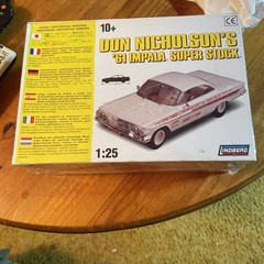 Lindberg Don Nicholson’s 61 Impala Super Stock Kit #72175 Factory Sealed