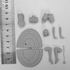 1/24 Scale Resin Figure Model Kit Imprisoned Girl Unassembled, Unpainted Model
