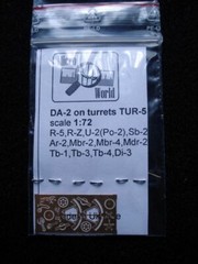 DA-2 Degtyarev Twin Machine Gun Tur-5 Metal kit scale 1/72 Mini World 7201