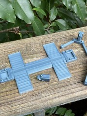 1/24 Scale 2 Post Automotive Lift Kit Diorama Garage Parts FDM Model