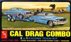 1:25 Scale Cal Drag Combo Racing Team 3-in-1 Model Kit – AMT 1223/06