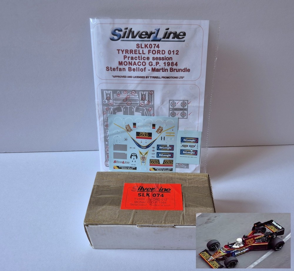 Silver Line 1/43 1984 Tyrrell Ford 0012 Monaco GP Martin Brundle COMPLETE