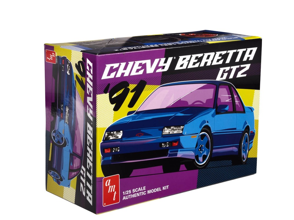 AMT 1/25 1991 Chevy Beretta GTZ Model Kit Quad Four Engine AMT1531