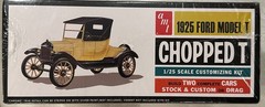 AMT 1/25 1925 Ford Model T Chopped Coupe Customizing Car 2 Kits in 1 bx AMT1167